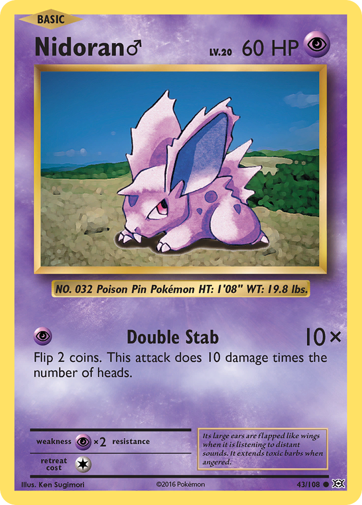 Evolutions Nidoran ♂ #43/108